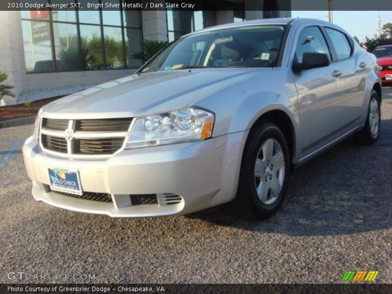 Bright Silver Metallic / Dark Slate Gray 2010 Dodge Avenger SXT