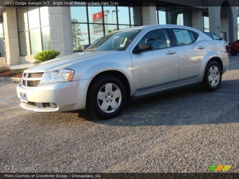 Bright Silver Metallic / Dark Slate Gray 2010 Dodge Avenger SXT