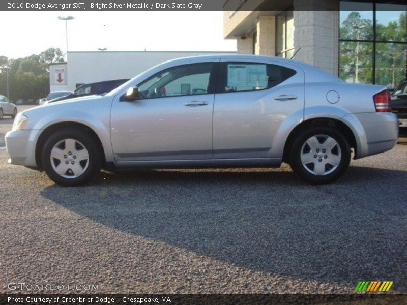 Bright Silver Metallic / Dark Slate Gray 2010 Dodge Avenger SXT