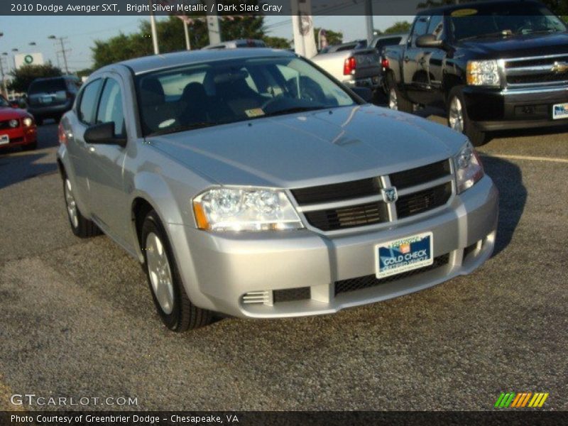 Bright Silver Metallic / Dark Slate Gray 2010 Dodge Avenger SXT