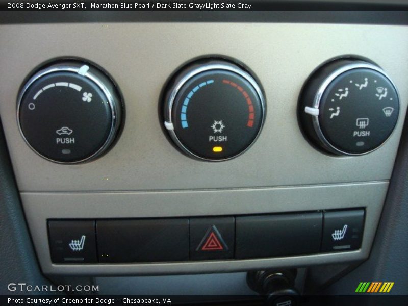 Marathon Blue Pearl / Dark Slate Gray/Light Slate Gray 2008 Dodge Avenger SXT