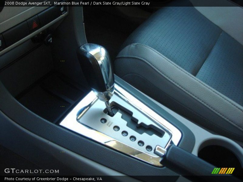 Marathon Blue Pearl / Dark Slate Gray/Light Slate Gray 2008 Dodge Avenger SXT