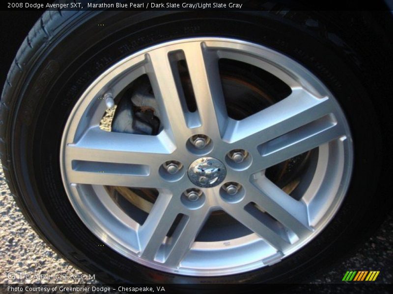 Marathon Blue Pearl / Dark Slate Gray/Light Slate Gray 2008 Dodge Avenger SXT