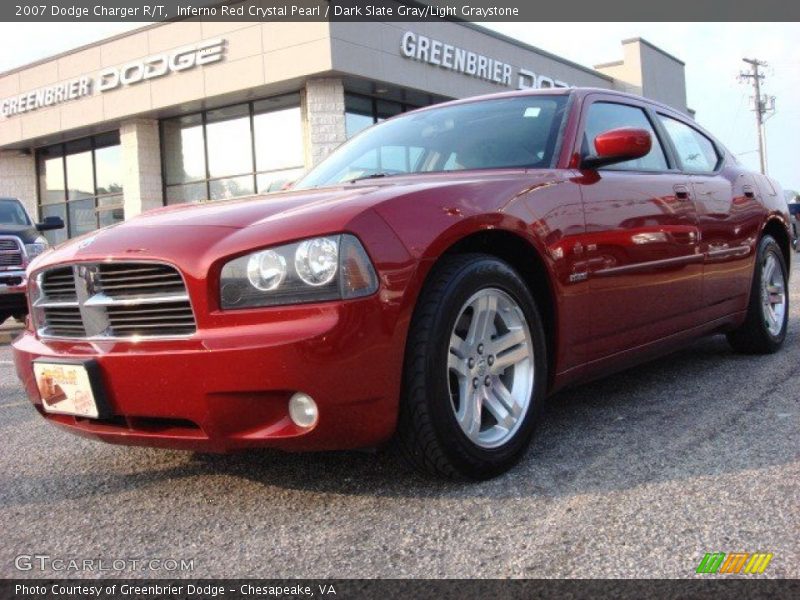 Inferno Red Crystal Pearl / Dark Slate Gray/Light Graystone 2007 Dodge Charger R/T