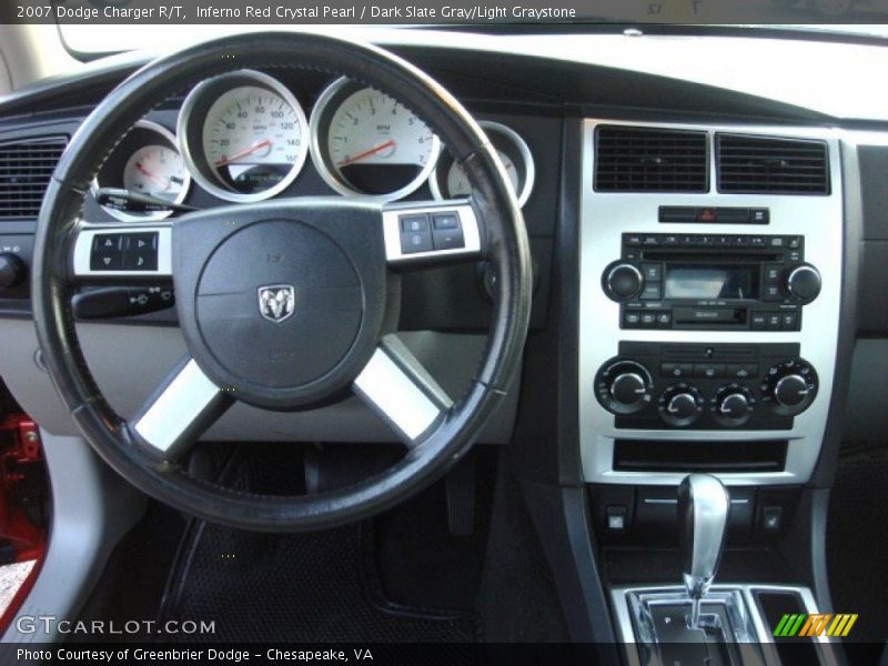 Inferno Red Crystal Pearl / Dark Slate Gray/Light Graystone 2007 Dodge Charger R/T