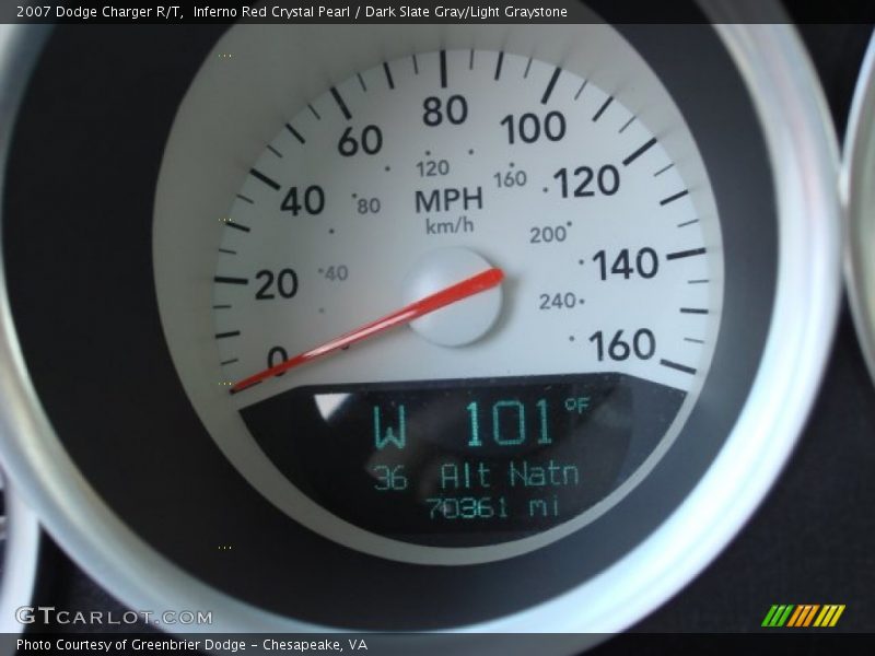 Inferno Red Crystal Pearl / Dark Slate Gray/Light Graystone 2007 Dodge Charger R/T