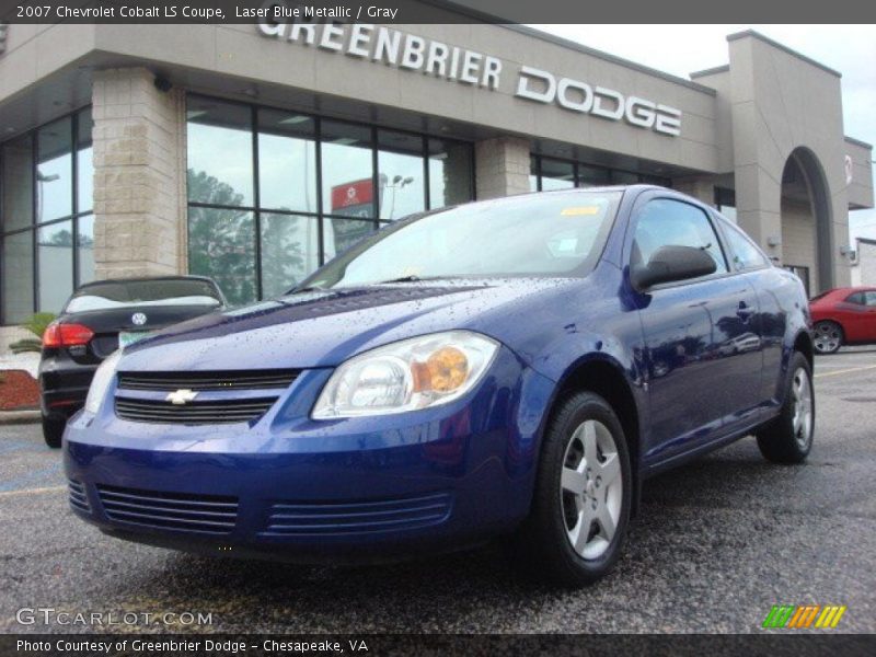 Laser Blue Metallic / Gray 2007 Chevrolet Cobalt LS Coupe