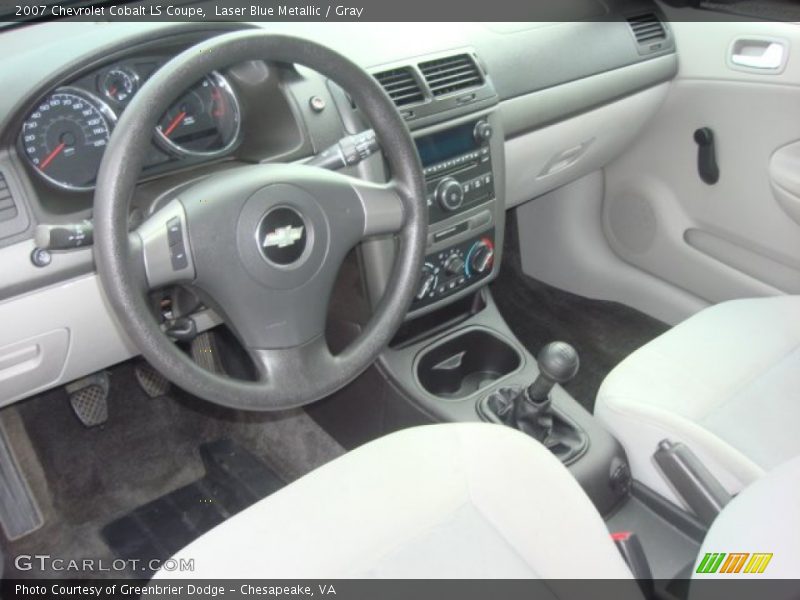 Laser Blue Metallic / Gray 2007 Chevrolet Cobalt LS Coupe