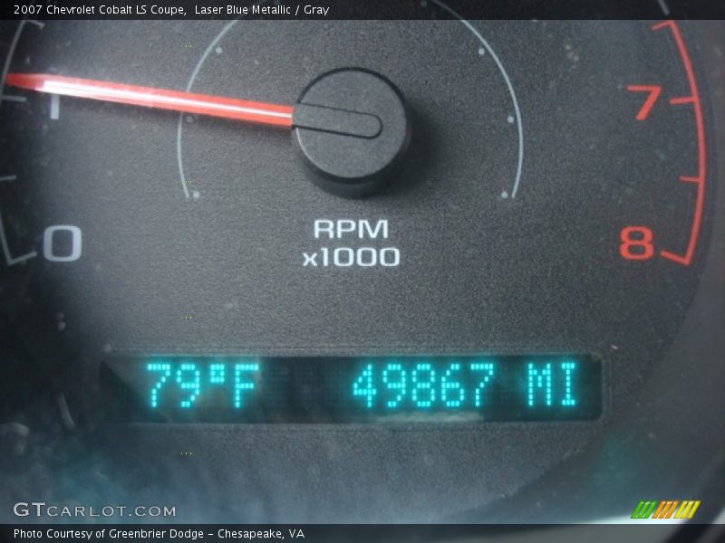 Laser Blue Metallic / Gray 2007 Chevrolet Cobalt LS Coupe