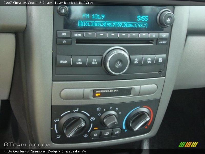Laser Blue Metallic / Gray 2007 Chevrolet Cobalt LS Coupe