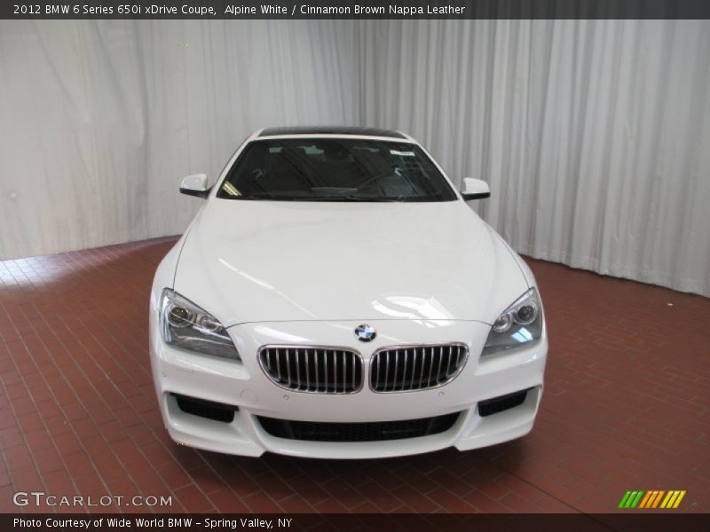 Alpine White / Cinnamon Brown Nappa Leather 2012 BMW 6 Series 650i xDrive Coupe