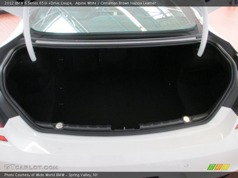  2012 6 Series 650i xDrive Coupe Trunk
