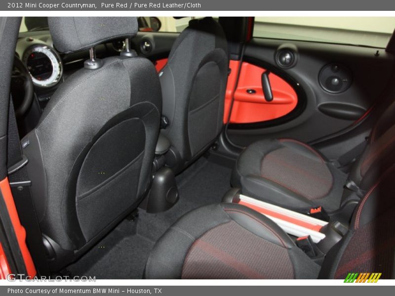 Pure Red / Pure Red Leather/Cloth 2012 Mini Cooper Countryman