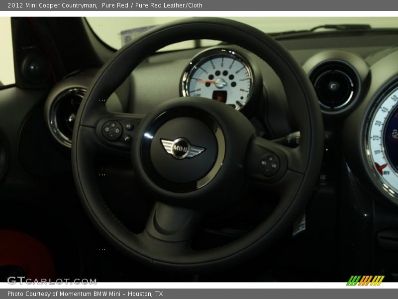 Pure Red / Pure Red Leather/Cloth 2012 Mini Cooper Countryman