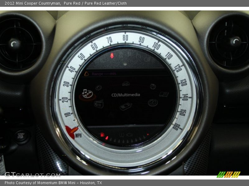 Pure Red / Pure Red Leather/Cloth 2012 Mini Cooper Countryman