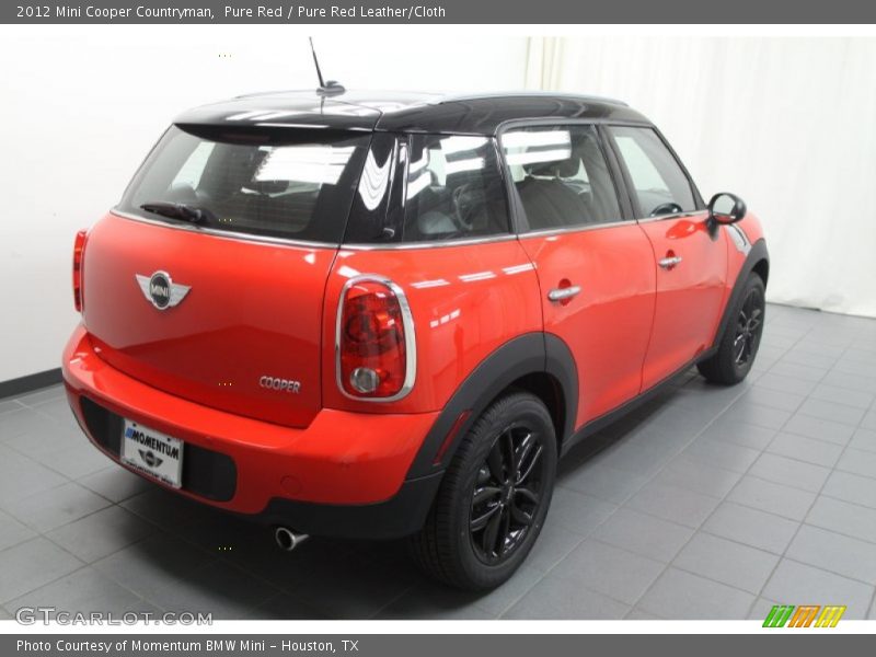 Pure Red / Pure Red Leather/Cloth 2012 Mini Cooper Countryman