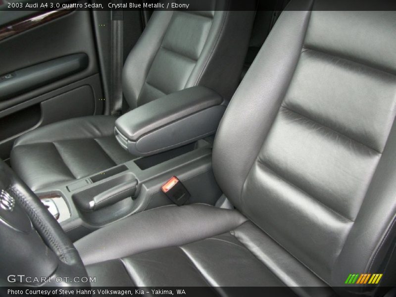 Crystal Blue Metallic / Ebony 2003 Audi A4 3.0 quattro Sedan