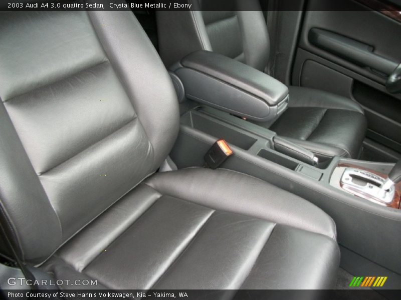 Crystal Blue Metallic / Ebony 2003 Audi A4 3.0 quattro Sedan