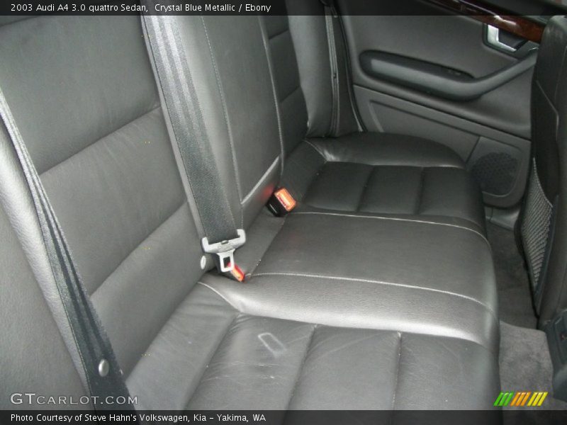 Crystal Blue Metallic / Ebony 2003 Audi A4 3.0 quattro Sedan