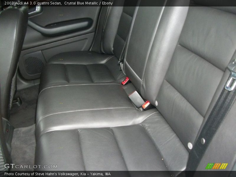 Crystal Blue Metallic / Ebony 2003 Audi A4 3.0 quattro Sedan