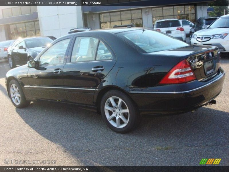 Black / Stone 2007 Mercedes-Benz C 280 4Matic Luxury