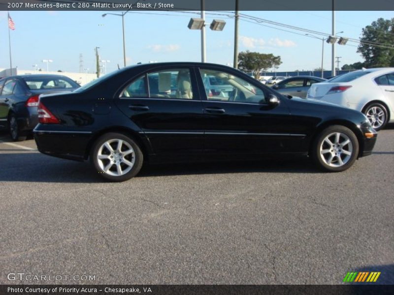 Black / Stone 2007 Mercedes-Benz C 280 4Matic Luxury