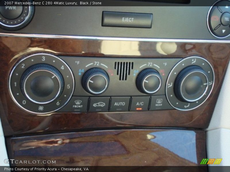Black / Stone 2007 Mercedes-Benz C 280 4Matic Luxury