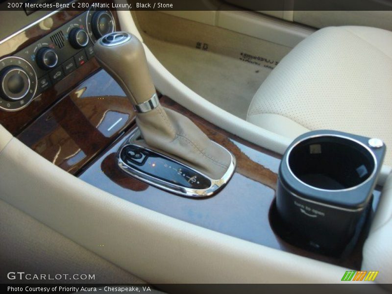 Black / Stone 2007 Mercedes-Benz C 280 4Matic Luxury