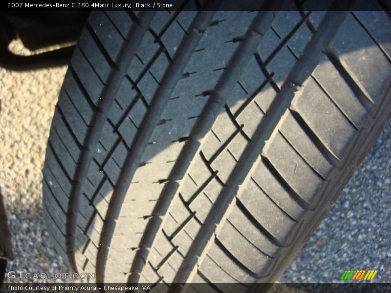 Black / Stone 2007 Mercedes-Benz C 280 4Matic Luxury