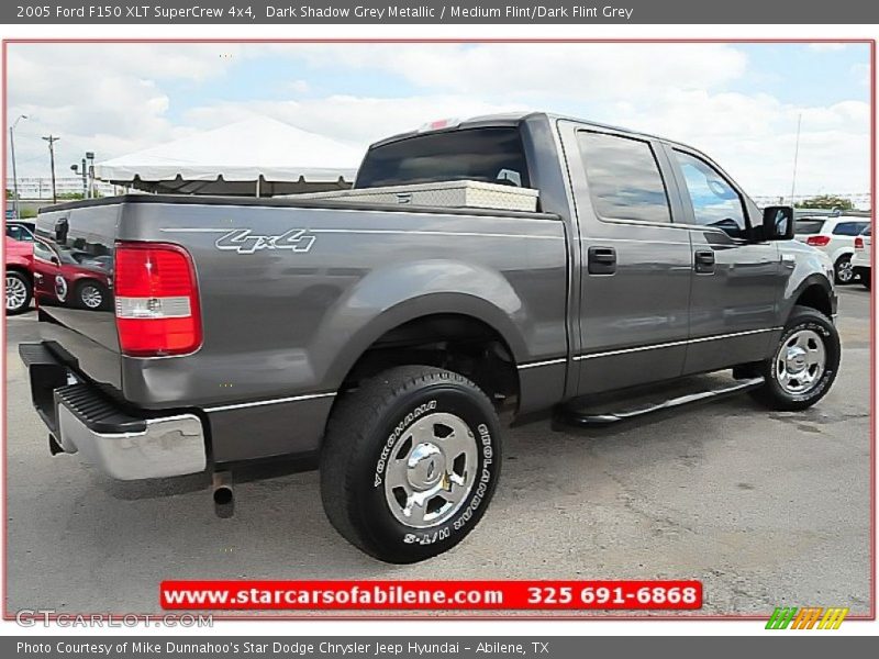 Dark Shadow Grey Metallic / Medium Flint/Dark Flint Grey 2005 Ford F150 XLT SuperCrew 4x4