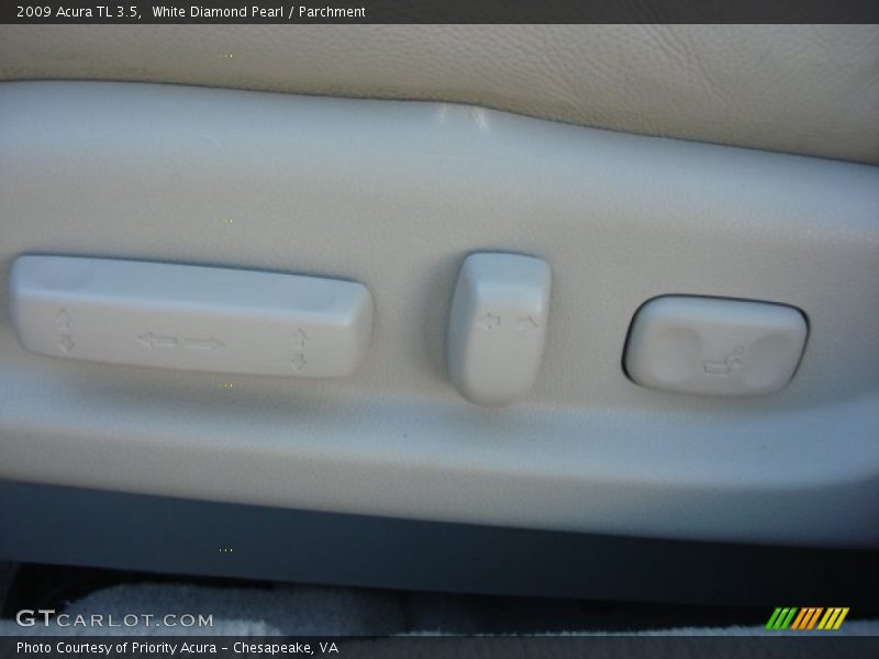 White Diamond Pearl / Parchment 2009 Acura TL 3.5
