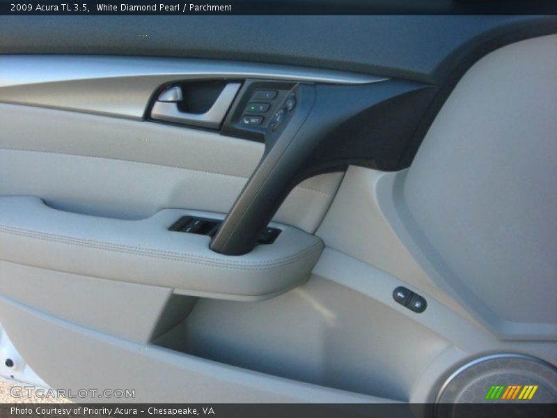 White Diamond Pearl / Parchment 2009 Acura TL 3.5