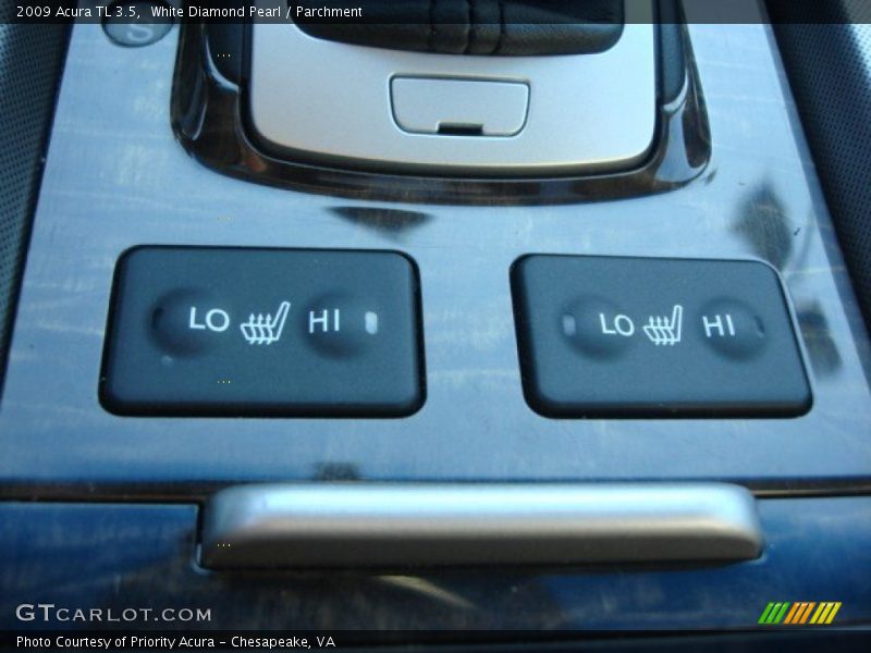White Diamond Pearl / Parchment 2009 Acura TL 3.5