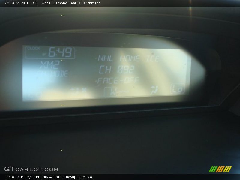 White Diamond Pearl / Parchment 2009 Acura TL 3.5