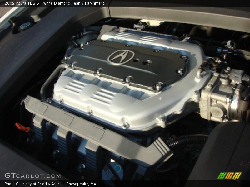 White Diamond Pearl / Parchment 2009 Acura TL 3.5