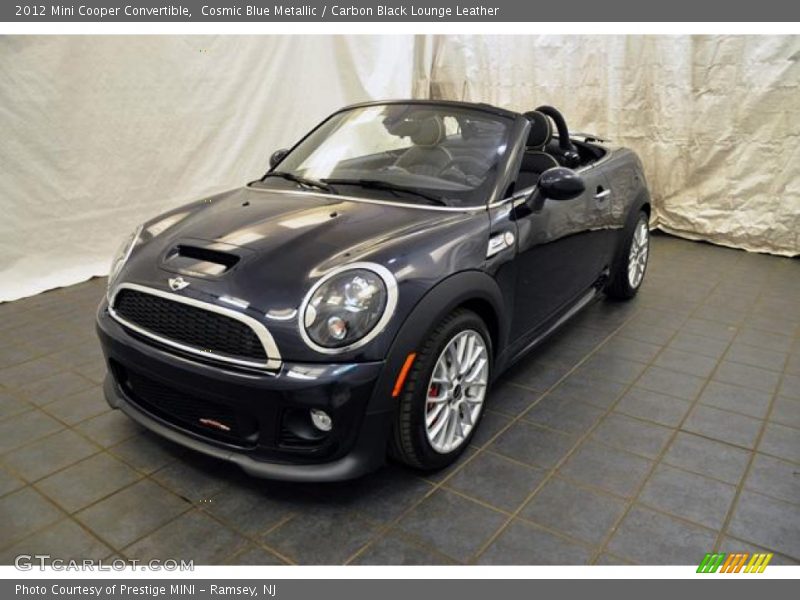 Cosmic Blue Metallic / Carbon Black Lounge Leather 2012 Mini Cooper Convertible