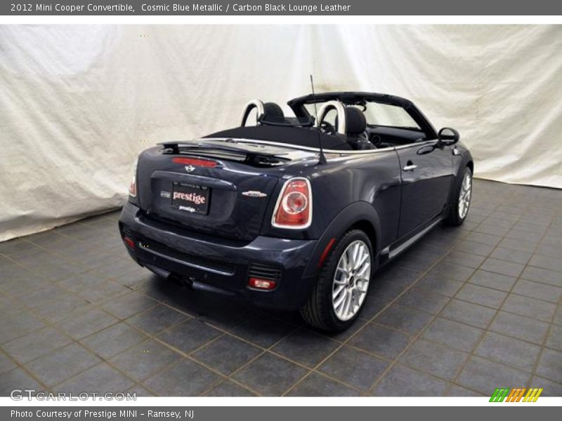 Cosmic Blue Metallic / Carbon Black Lounge Leather 2012 Mini Cooper Convertible