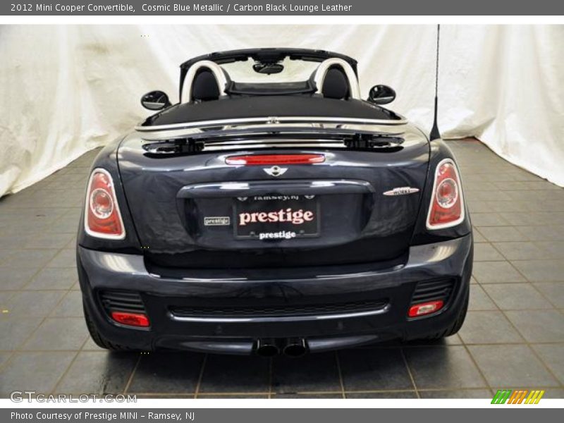 Cosmic Blue Metallic / Carbon Black Lounge Leather 2012 Mini Cooper Convertible