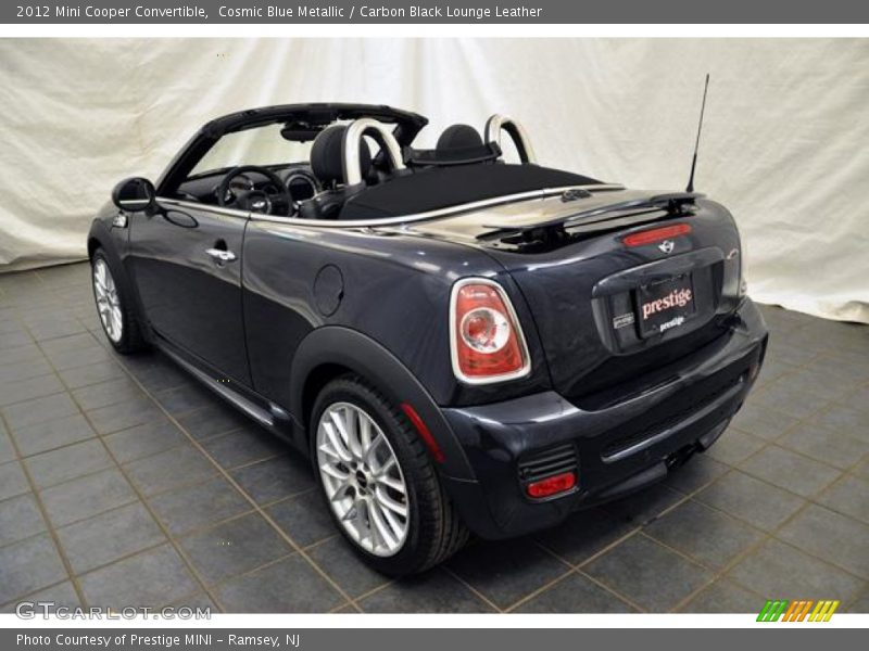 Cosmic Blue Metallic / Carbon Black Lounge Leather 2012 Mini Cooper Convertible