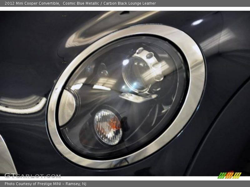 Cosmic Blue Metallic / Carbon Black Lounge Leather 2012 Mini Cooper Convertible