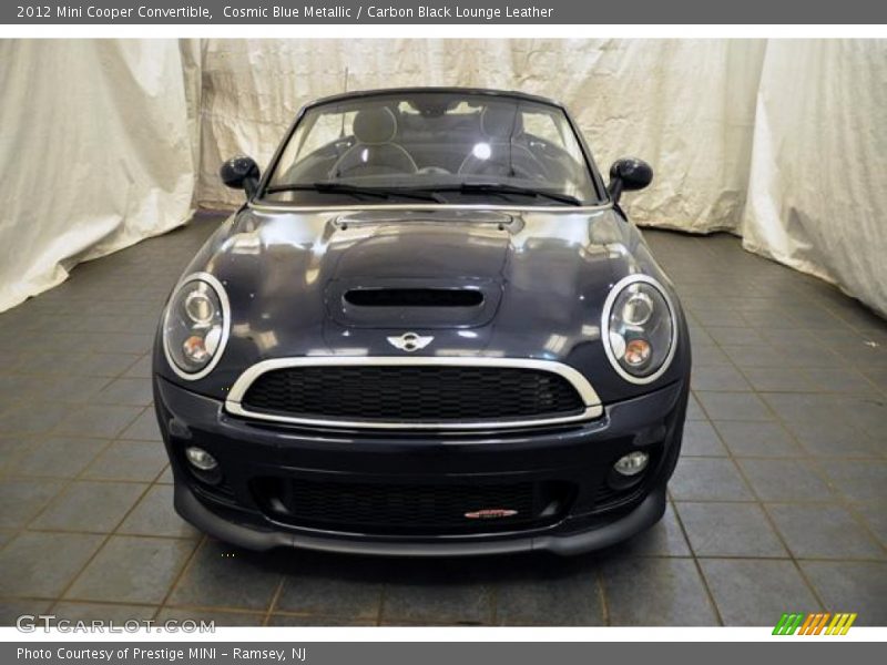 Cosmic Blue Metallic / Carbon Black Lounge Leather 2012 Mini Cooper Convertible