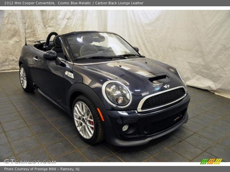 Cosmic Blue Metallic / Carbon Black Lounge Leather 2012 Mini Cooper Convertible