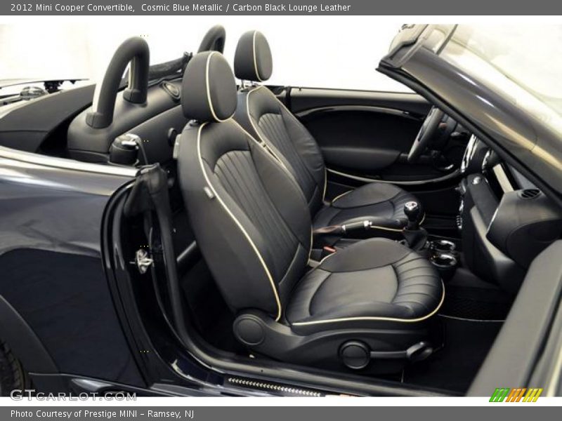 Cosmic Blue Metallic / Carbon Black Lounge Leather 2012 Mini Cooper Convertible