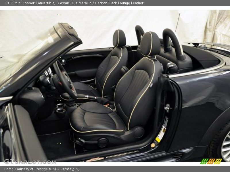 Cosmic Blue Metallic / Carbon Black Lounge Leather 2012 Mini Cooper Convertible