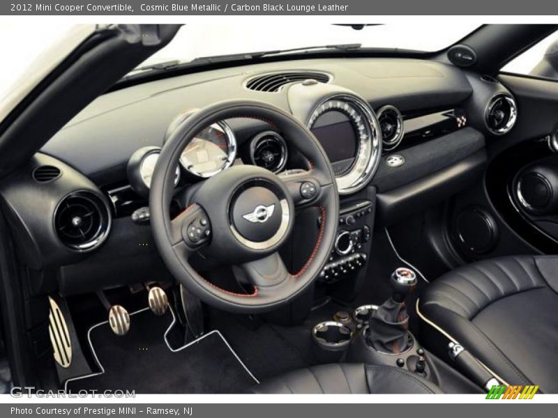 Cosmic Blue Metallic / Carbon Black Lounge Leather 2012 Mini Cooper Convertible