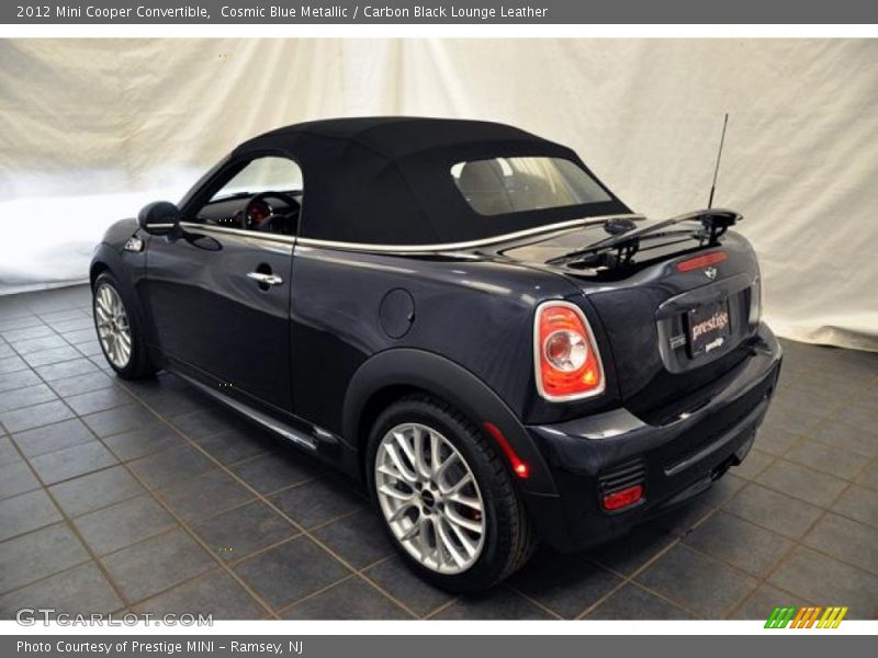 Cosmic Blue Metallic / Carbon Black Lounge Leather 2012 Mini Cooper Convertible