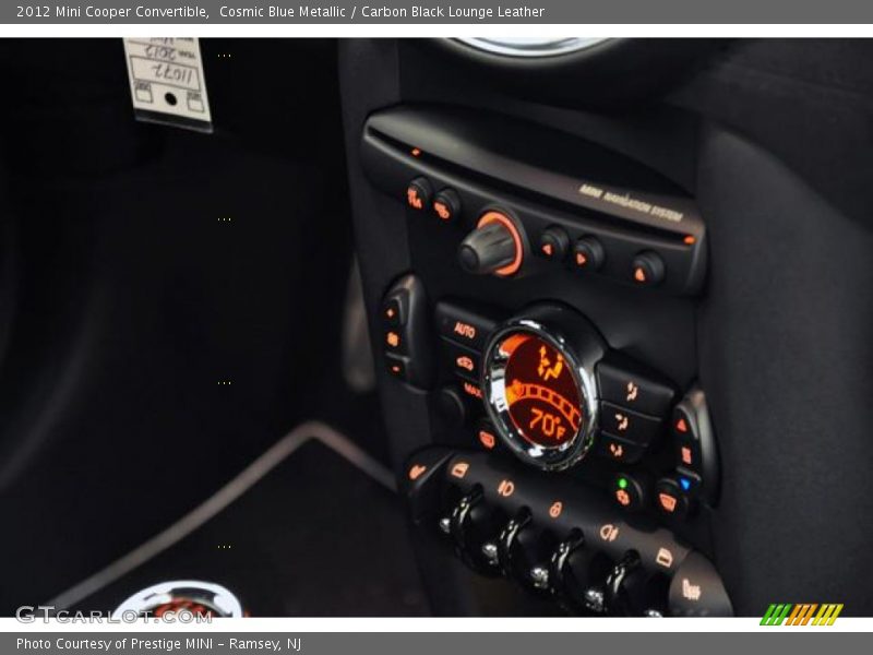 Cosmic Blue Metallic / Carbon Black Lounge Leather 2012 Mini Cooper Convertible