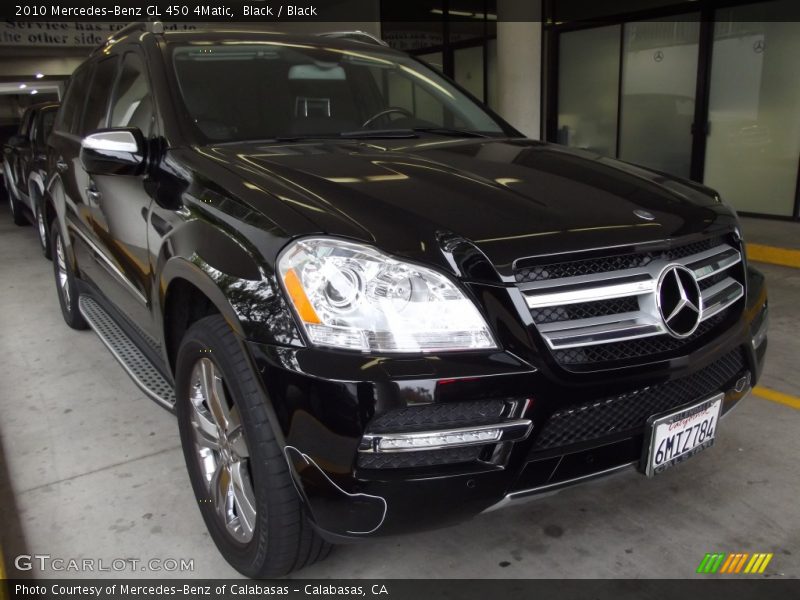 Black / Black 2010 Mercedes-Benz GL 450 4Matic