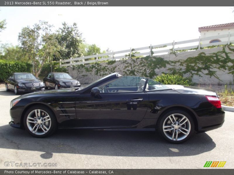 Black / Beige/Brown 2013 Mercedes-Benz SL 550 Roadster