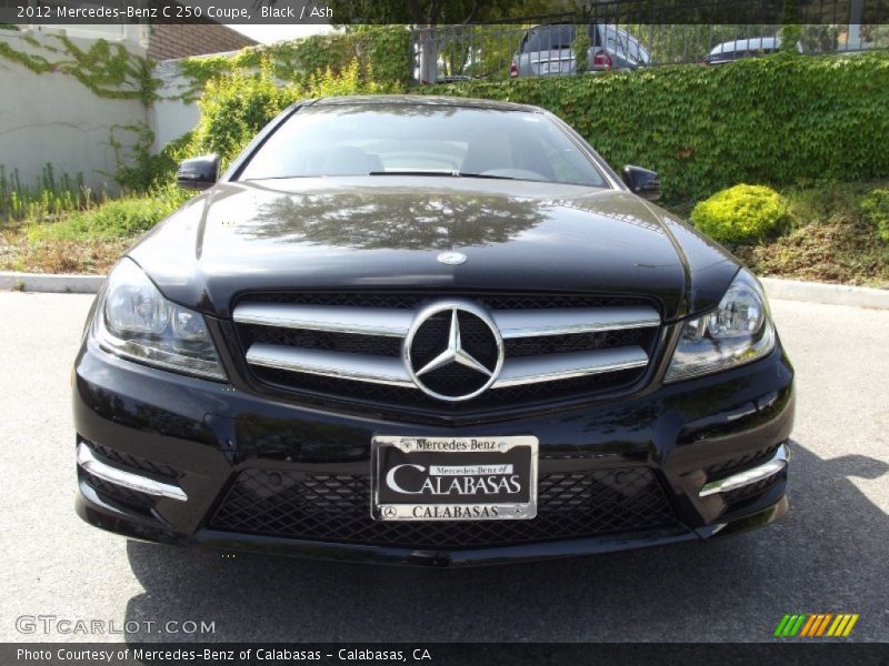 Black / Ash 2012 Mercedes-Benz C 250 Coupe